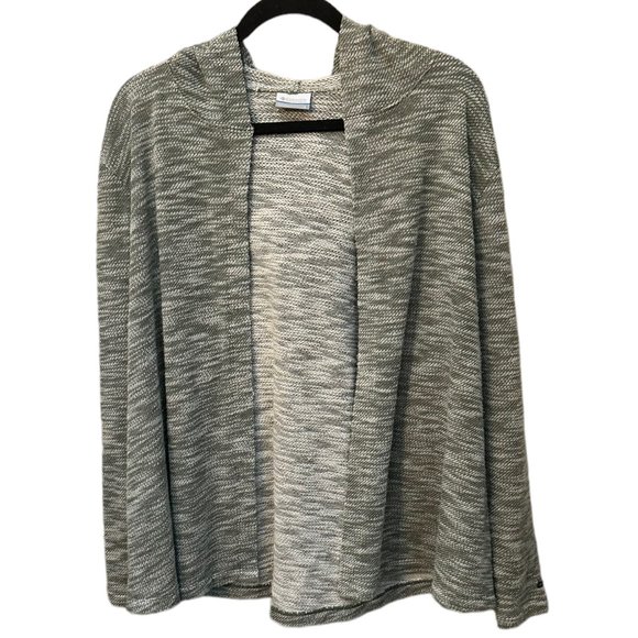 Women's Columbia Open Front Cardigan Hoodie Sweater Grey Size Large‎ - Picture 1 of 9